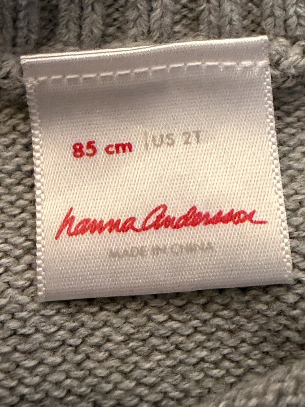 Hanna Andersson Drummer 1 pc knit